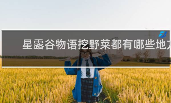 星露谷物语挖野菜都有哪些地方