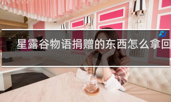 星露谷物语捐赠的东西怎么拿回来