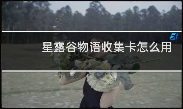 星露谷物语收集卡怎么用
