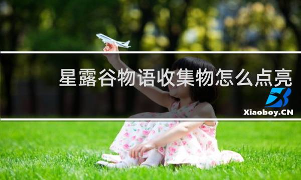 星露谷物语收集物怎么点亮