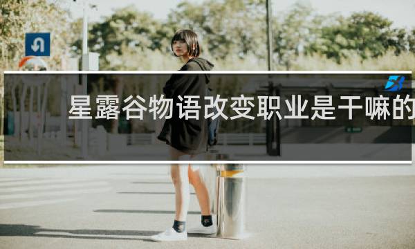 星露谷物语改变职业是干嘛的