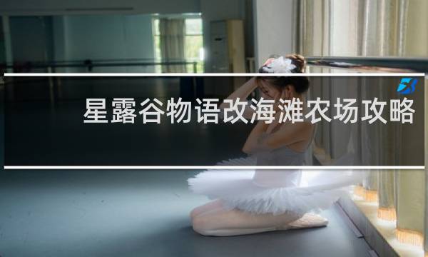 星露谷物语改海滩农场攻略