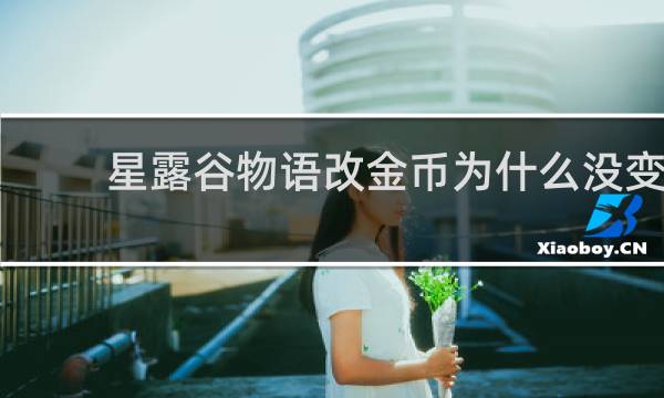 星露谷物语改金币为什么没变