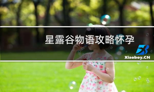 星露谷物语攻略怀孕