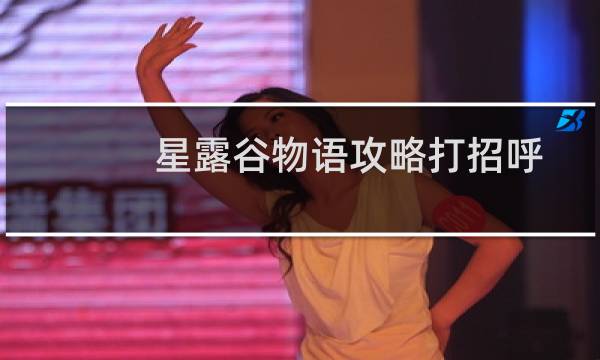 星露谷物语攻略打招呼