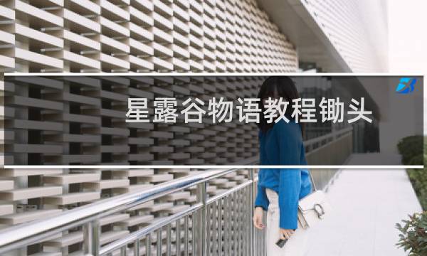 星露谷物语教程锄头