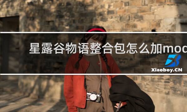星露谷物语整合包怎么加mod