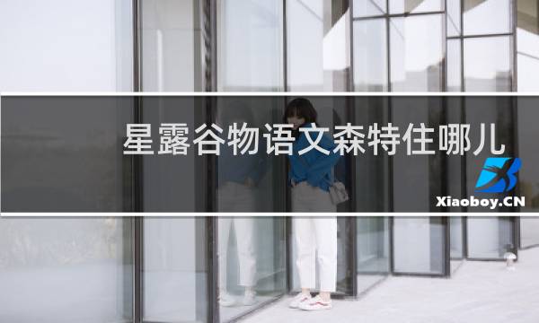 星露谷物语文森特住哪儿