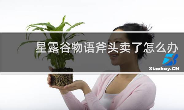 星露谷物语斧头卖了怎么办