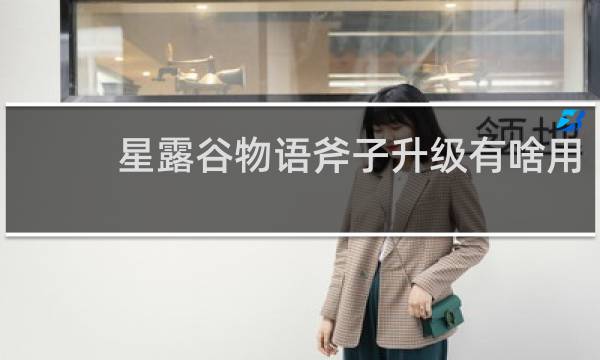 星露谷物语斧子升级有啥用