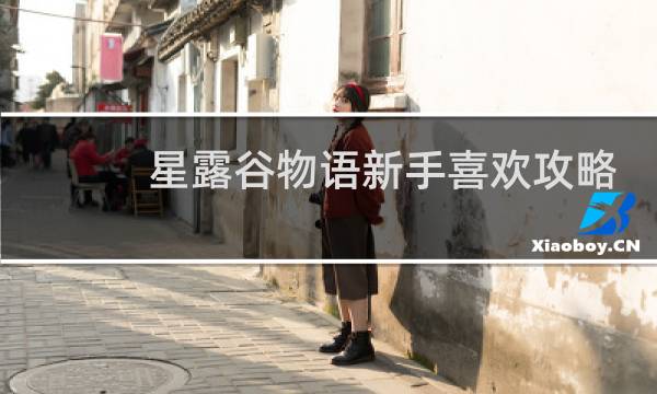 星露谷物语新手喜欢攻略
