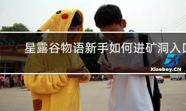 星露谷物语新手如何进矿洞入口