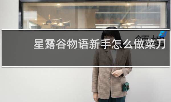 星露谷物语新手怎么做菜刀