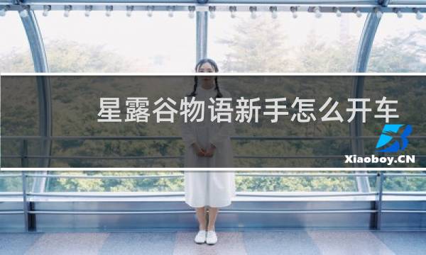 星露谷物语新手怎么开车