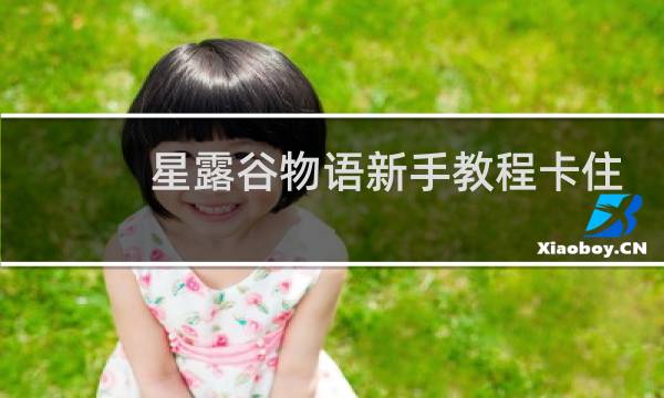 星露谷物语新手教程卡住