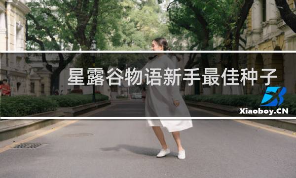 星露谷物语新手最佳种子