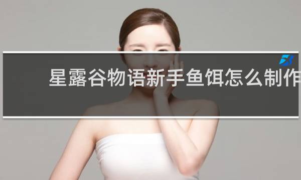 星露谷物语新手鱼饵怎么制作