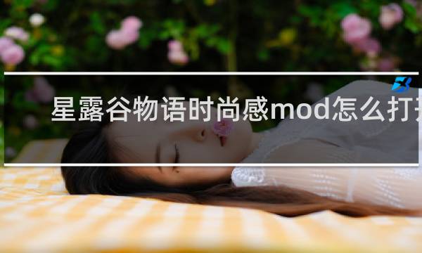 星露谷物语时尚感mod怎么打开