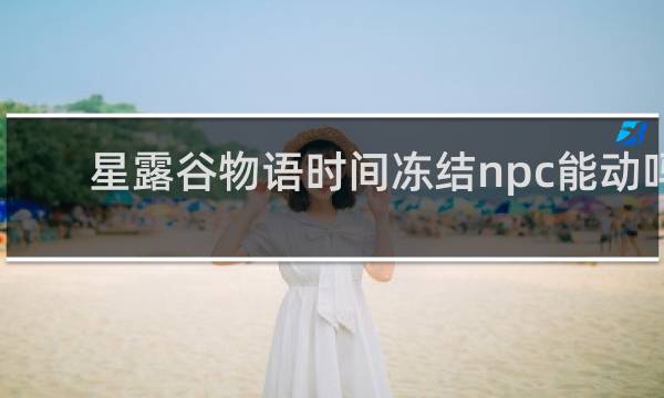 星露谷物语时间冻结npc能动吗