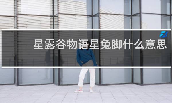 星露谷物语星兔脚什么意思