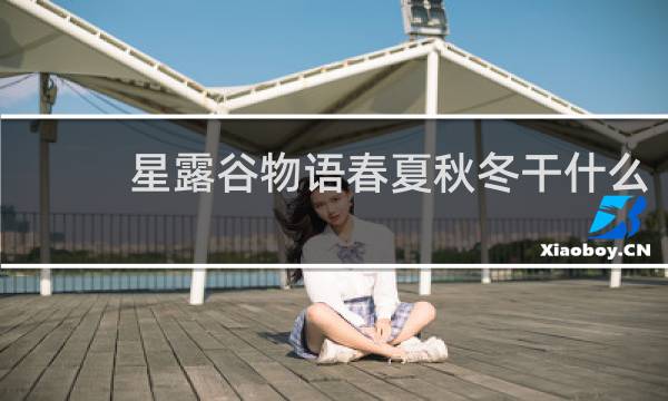 星露谷物语春夏秋冬干什么