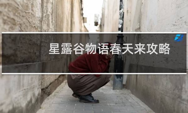 星露谷物语春天来攻略