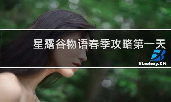 星露谷物语春季攻略第一天