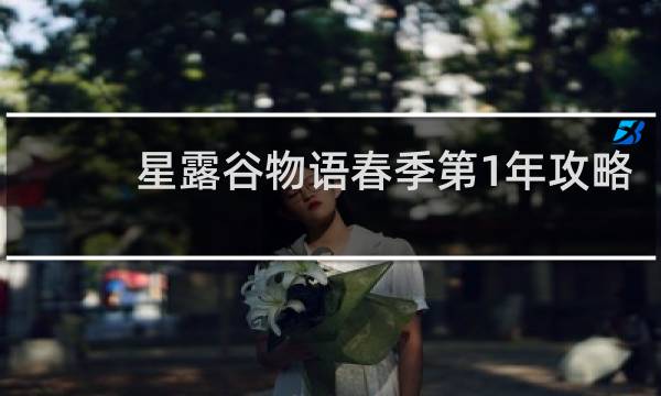 星露谷物语春季第1年攻略