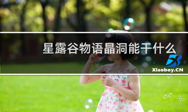 星露谷物语晶洞能干什么