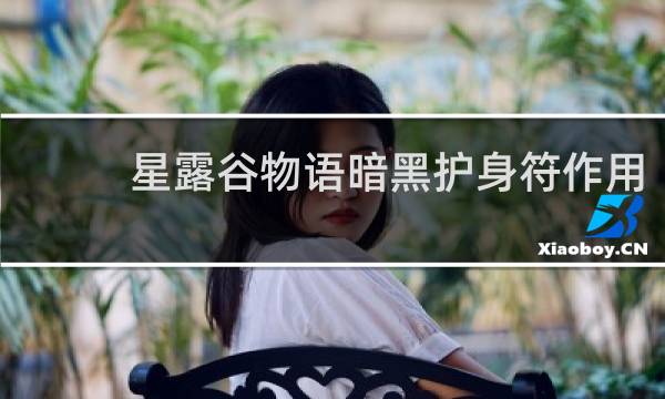 星露谷物语暗黑护身符作用