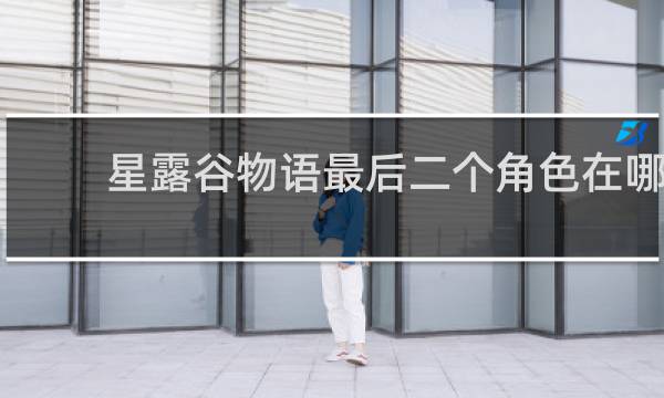 星露谷物语最后二个角色在哪