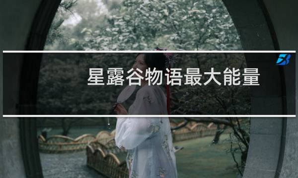 星露谷物语最大能量