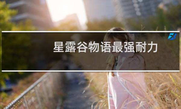 星露谷物语最强耐力