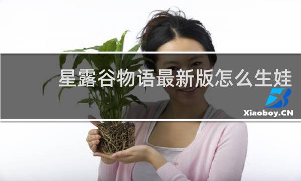星露谷物语最新版怎么生娃