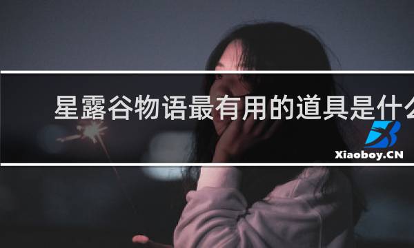 星露谷物语最有用的道具是什么