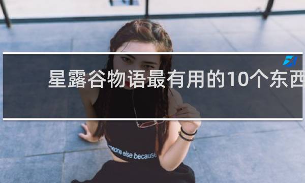 星露谷物语最有用的10个东西