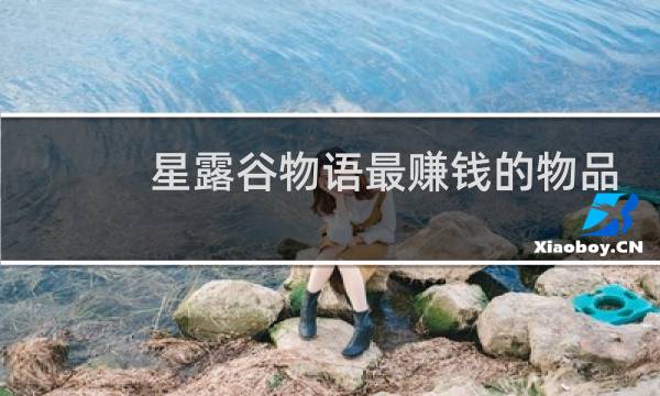 星露谷物语最赚钱的物品