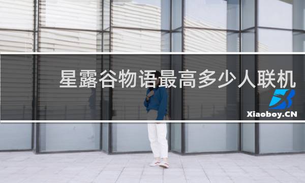 星露谷物语最高多少人联机