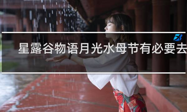 星露谷物语月光水母节有必要去吗