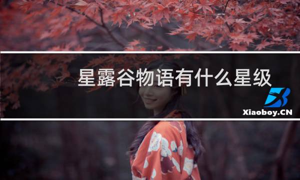 星露谷物语有什么星级