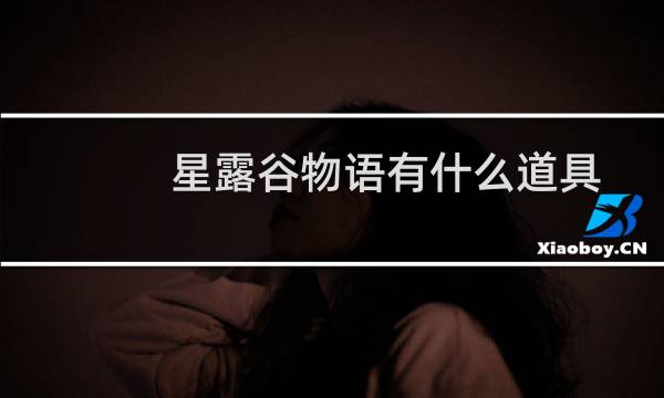 星露谷物语有什么道具