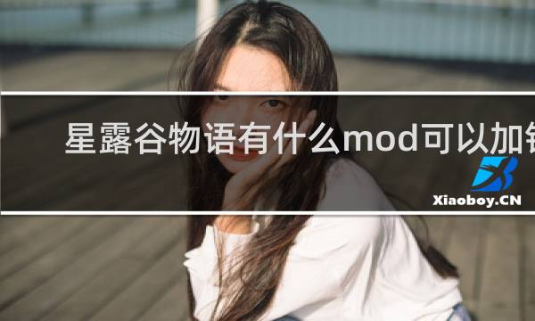 星露谷物语有什么mod可以加钱