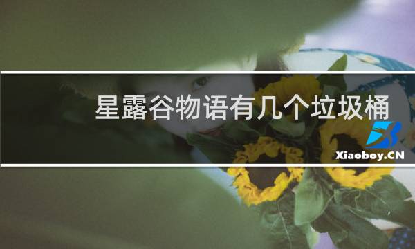 星露谷物语有几个垃圾桶