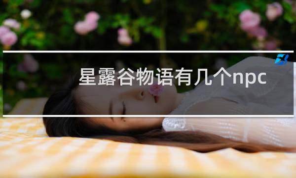星露谷物语有几个npc
