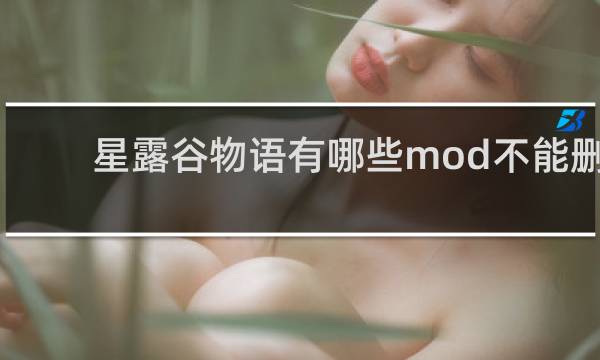 星露谷物语有哪些mod不能删