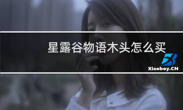 星露谷物语木头怎么买