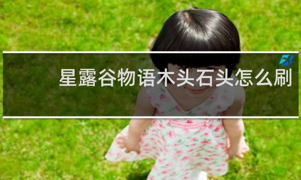 星露谷物语木头石头怎么刷