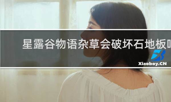 星露谷物语杂草会破坏石地板吗