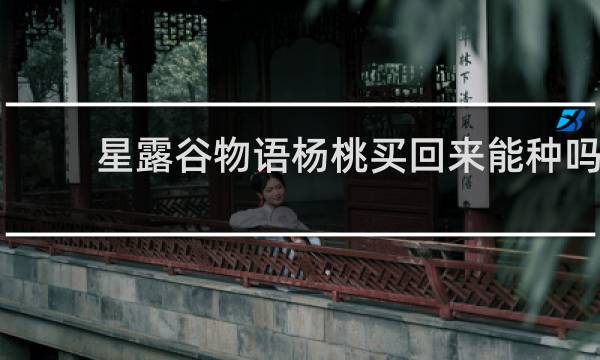 星露谷物语杨桃买回来能种吗