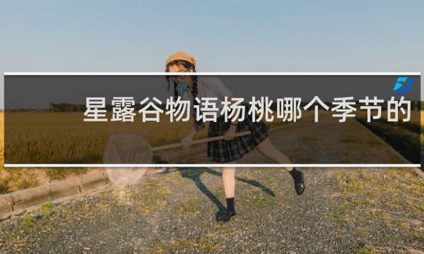 星露谷物语杨桃哪个季节的